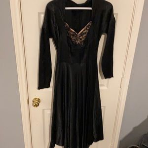 Vintage Satin Black dress